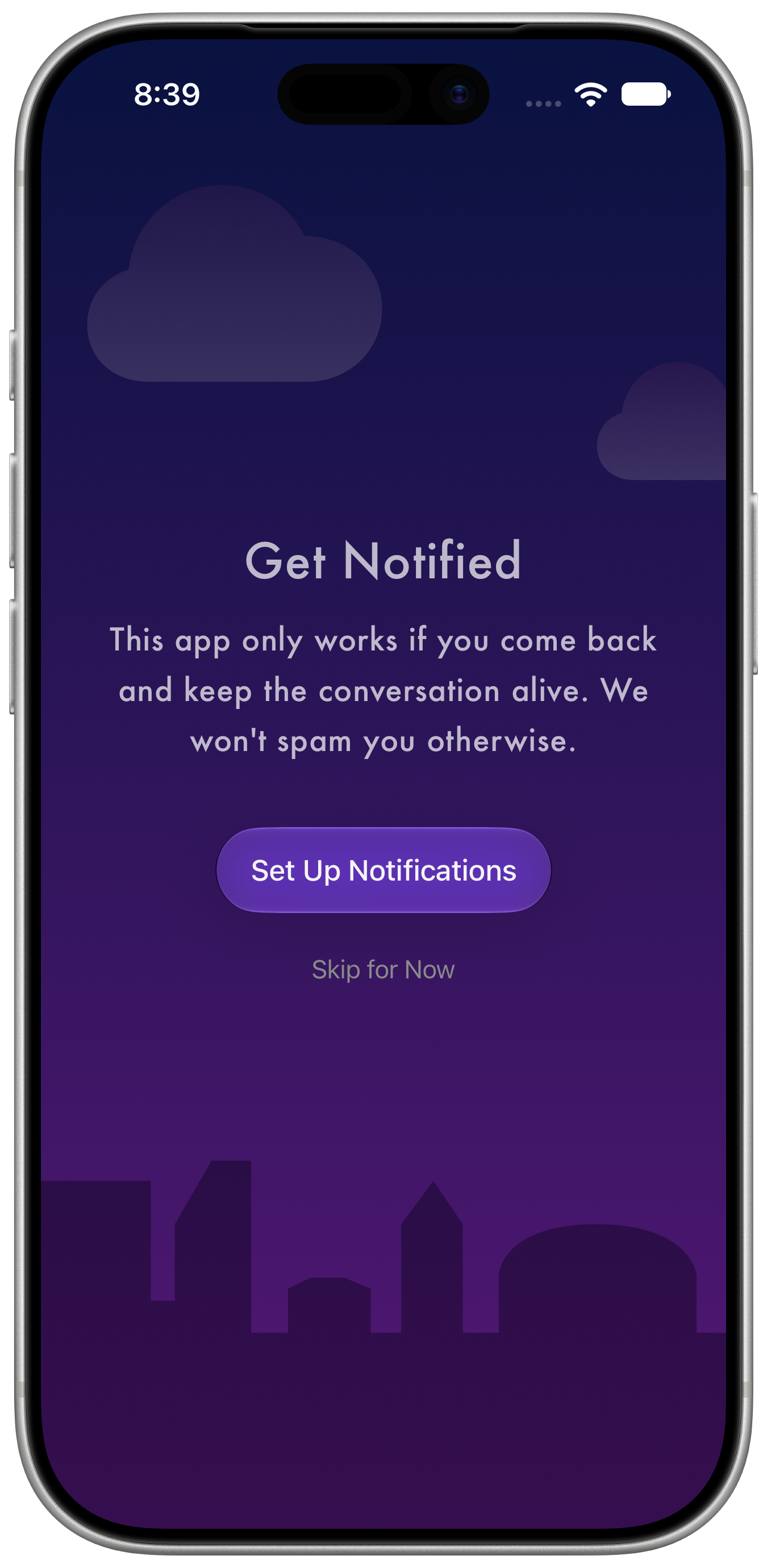Enable notifications during onboarding